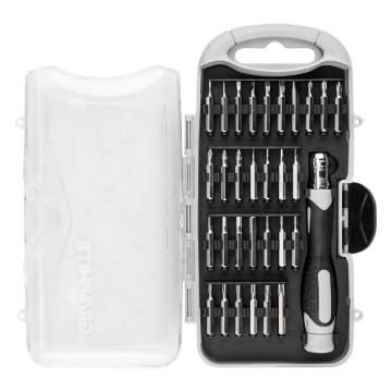 Precision bit set 28 mm with magnetic holder 100 mm, 31 pcs