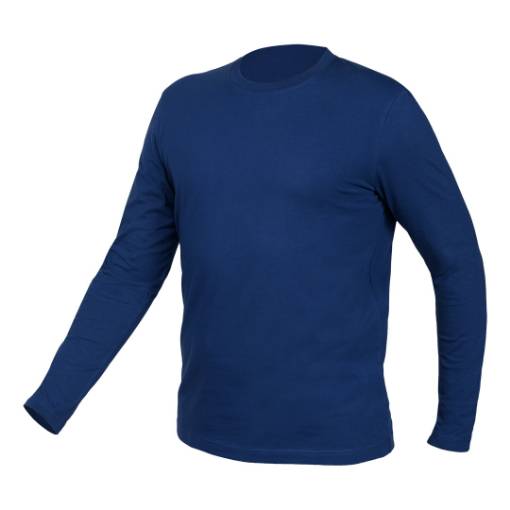 Long-sleeved T-shirt, navy blue, size XXL