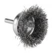 Cup wire brush 50 mm, crimped steel wire, with 6 mm shank
