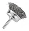 Cup wire brush 50 mm, crimped steel wire, with 6 mm shank