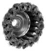 Cup wire brush 70 mm, twisted steel wire, M14