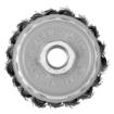 Cup wire brush 70 mm, twisted steel wire, M14