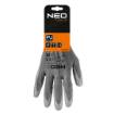 Work gloves, PU-coated polyester, 4131X, size 9 (card)