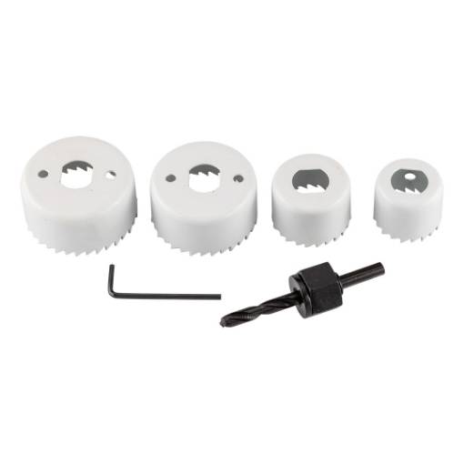 Bi-metal hole cutters 32-54 mm, set 6 pcs