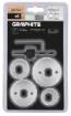 Bi-metal hole cutters 32-54 mm, set 6 pcs