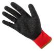 Work gloves, latex-covered polyester (crincle), 3131X, size 9 (card)