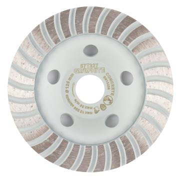 Diamond grinding disc, turbo, 125 x 22.2 mm, dry