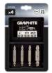 Reversible screw extractors for broken screws or damaged sockets, set 4 pcs