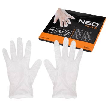 Disposable plastic gloves, 100 pieces
