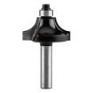 Milling cutter for wood with bearing, decorative, widia, 32 x 15.5 mm, shank 8 mm