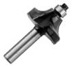 Milling cutter for wood with bearing, decorative, widia, 32 x 15.5 mm, shank 8 mm