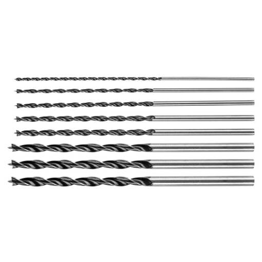 Wood drill set: 4, 5, 6, 7, 8, 10, 12 x 300 mm, 7 pcs
