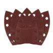 Sanding paper, velcro, iron 102 x 152 mm, P100, 5 pcs, with 11 holes