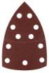 Sanding paper, velcro, iron 102 x 152 mm, P100, 5 pcs, with 11 holes