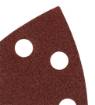 Sanding paper, velcro, iron 102 x 152 mm, P100, 5 pcs, with 11 holes