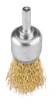 Wire brushes, crimped wire, brass-plated, 25, 50, 75 mm, 3 pcs., shank 6 mm
