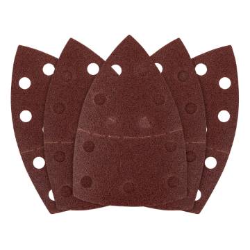 Sanding paper, velcro, iron 102 x 152 mm, P80, 5 pcs, with 11 holes