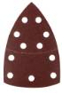 Sanding paper, velcro, iron 102 x 152 mm, P80, 5 pcs, with 11 holes