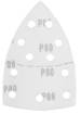 Sanding paper, velcro, iron 102 x 152 mm, P80, 5 pcs, with 11 holes