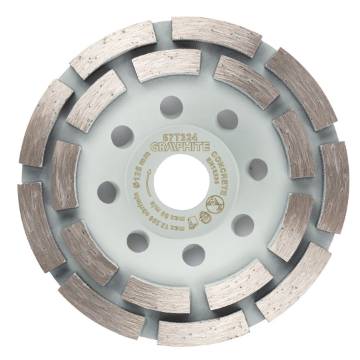 Diamond grinding disc, 2 segments, 125 x 22.2 mm, dry