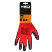 Work gloves, latex-coated polyester (crincle), 3131X, size 7 (card)