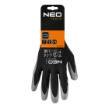 Work gloves, nitrile coated polyester, 4131X, size 7 (card)