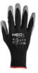 Work gloves, nitrile coated polyester, 4131X, size 7 (card)