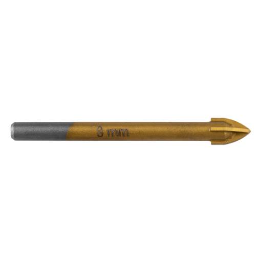 TiN universal drill, 8 mm