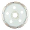 Diamond grinding disc, 1 segment, 125 x 22.2 mm, dry
