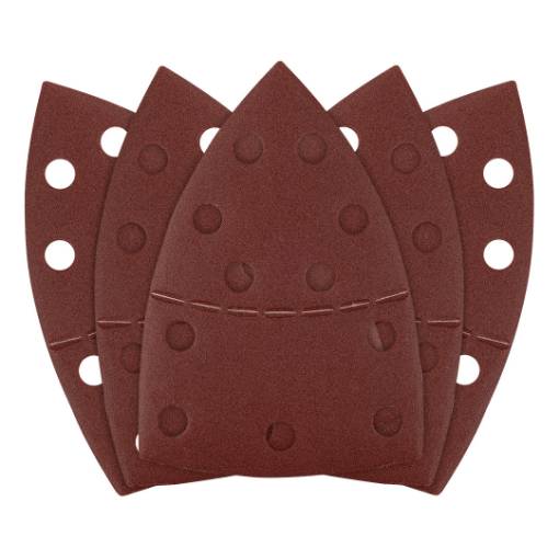Sanding paper, velcro, iron 102 x 152 mm, P180, 5 pcs, with 11 holes