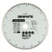 Turbo cutting diamond disc, 230 x 22.22 mm, dry and wet