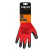 Work gloves, latex-covered polyester (crincle), 3131X, size 8 (card)