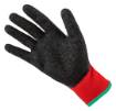 Work gloves, latex-covered polyester (crincle), 3131X, size 8 (card)