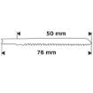 Jigsaw blade, 12 TPI, HSS, U-shaped handle, 2 pcs