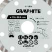 Turbo cutting diamond disc, 115 x 22.22 mm, dry