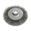 Wire wheel brush 100 mm, crimped wire, steel, M14