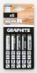 Jigsaw blade set, 6 TPI, 8 TPI, 10 TPI, 12 TPI, HCS, U-shaped handle, 5 pcs