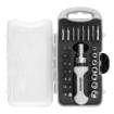 Bit and precision bit set with magnetic holder with ratchet 115 mm, 30 pcs