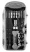 Bit and precision bit set with magnetic holder with ratchet 115 mm, 30 pcs