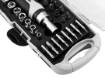 Bit and precision bit set with magnetic holder with ratchet 115 mm, 30 pcs
