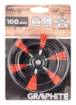 Nylon wheel brush, 100 mm, with 6 mm shank
