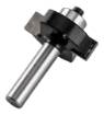 Milling cutter for wood with bearing, decorative, widia, 32 x 10 mm, shank 8 mm
