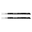 Jigsaw blade, 6 TPI, HSC, U-shaped handle, 2 pcs, curved cut, fast cutting