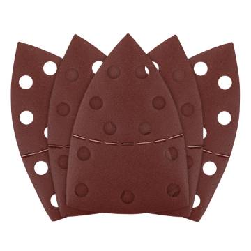 Sanding paper, velcro, iron 102 x 152 mm, P220, 5 pcs, with 11 holes
