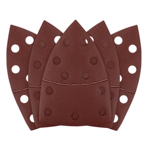 Sanding paper, velcro, iron 102 x 152 mm, P220, 5 pcs, with 11 holes