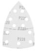 Sanding paper, velcro, iron 102 x 152 mm, P220, 5 pcs, with 11 holes