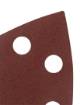 Sanding paper, velcro, iron 102 x 152 mm, P220, 5 pcs, with 11 holes