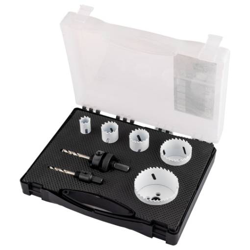 Bi-metal hole cutters 19-68 mm, set 7 pcs