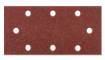 Sanding paper, velcro  93 x 185 mm, P60, 5 pcs. with 8 holes