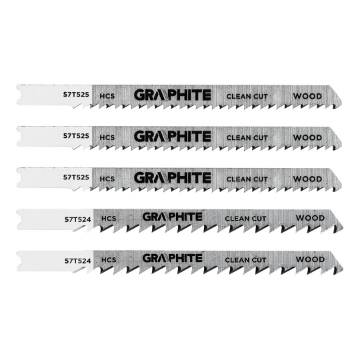 Jigsaw blade, 6 TPI, HSC, U-shaped handle, 5 pcs